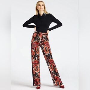 Marciano For Guess Women's Paisley Print High Waisted Pants Size XS